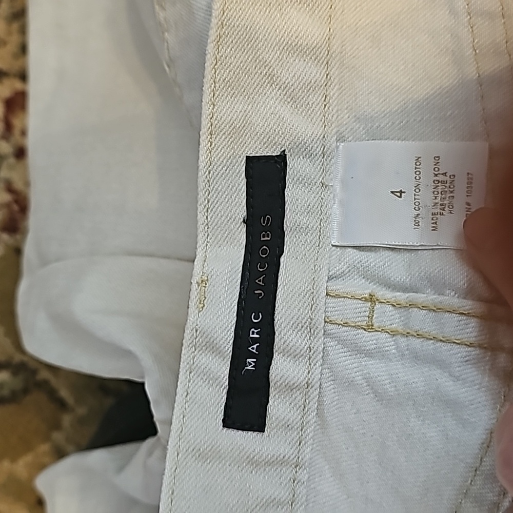 Marc Jacob's Basic Off White Jeans 4 - image 3